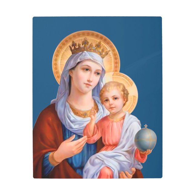 Madonna And Child Metal Print (Front)