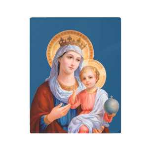 Madonna and Child Metal Print