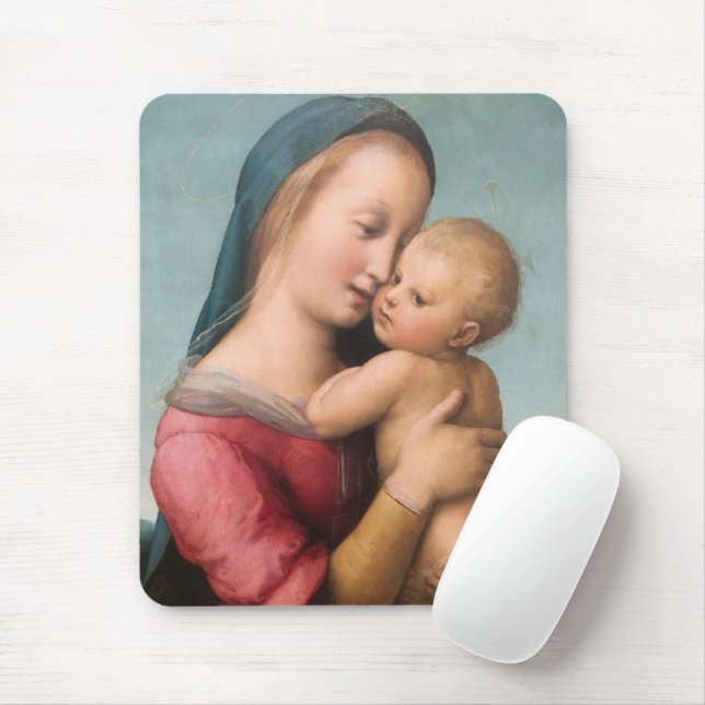 Madonna And Child Mouse Pad (With Mouse)