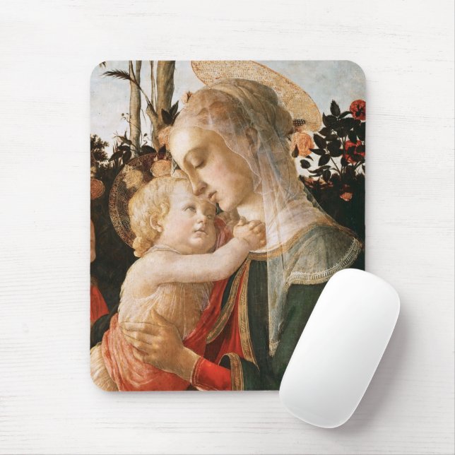 Madonna And Child Mouse Pad (With Mouse)