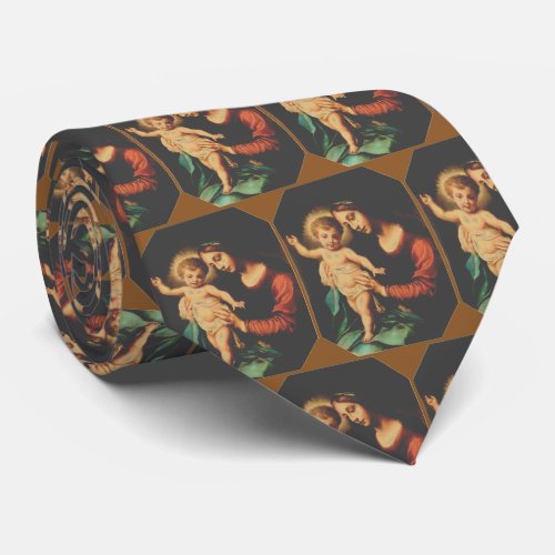 Madonna And Child Neck Tie