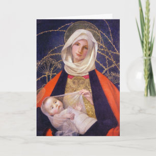 madonna and Child of the Thorns Holiday Card