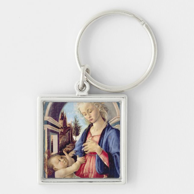 Madonna and Child (panel) 2 Keychain (Front)