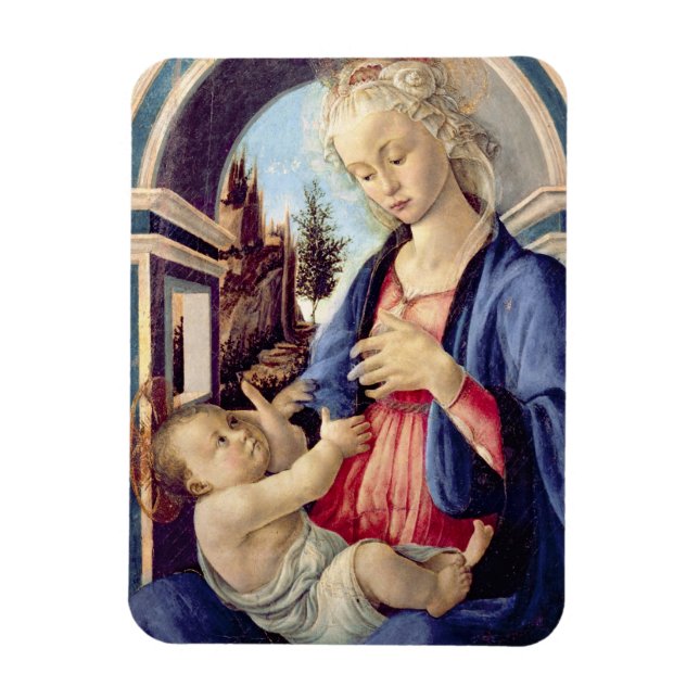 Madonna and Child (panel) 2 Magnet (Vertical)