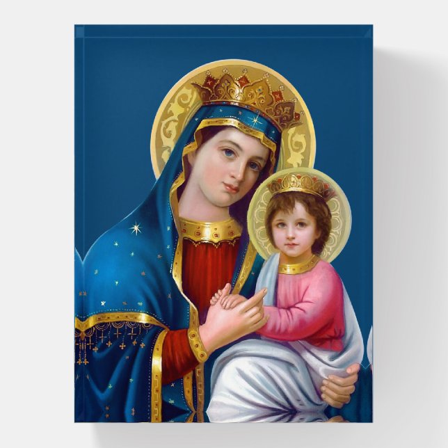 Madonna and Child Paperweight (Vertical)
