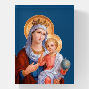 Madonna and Child Paperweight