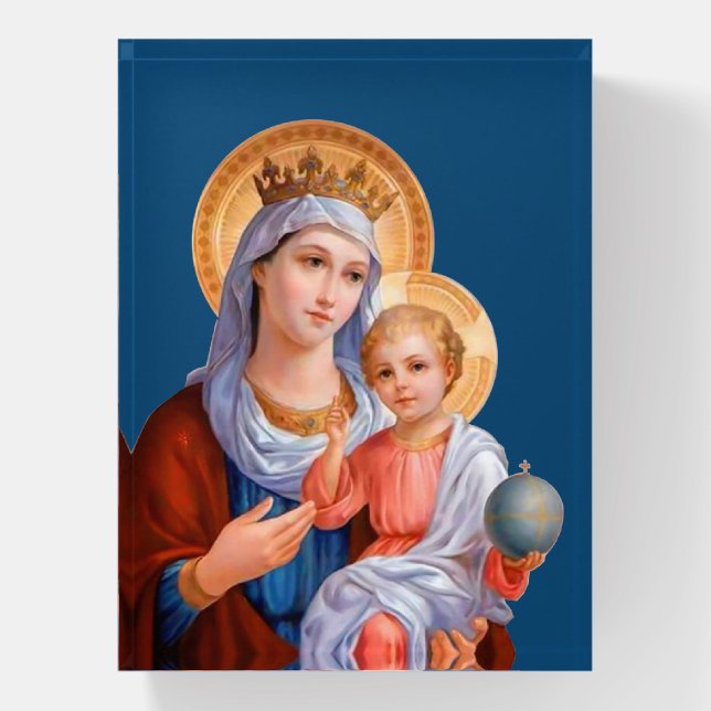 Madonna and Child Paperweight (Vertical)