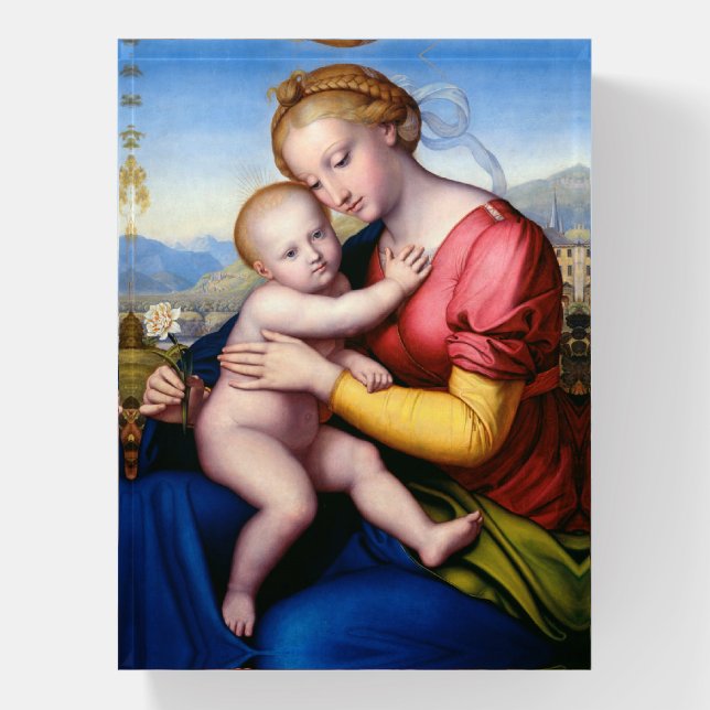 Madonna And Child Paperweight (Vertical)
