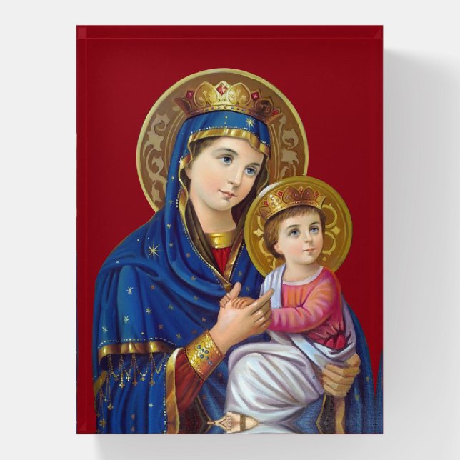 Madonna and Child Paperweight (Vertical)