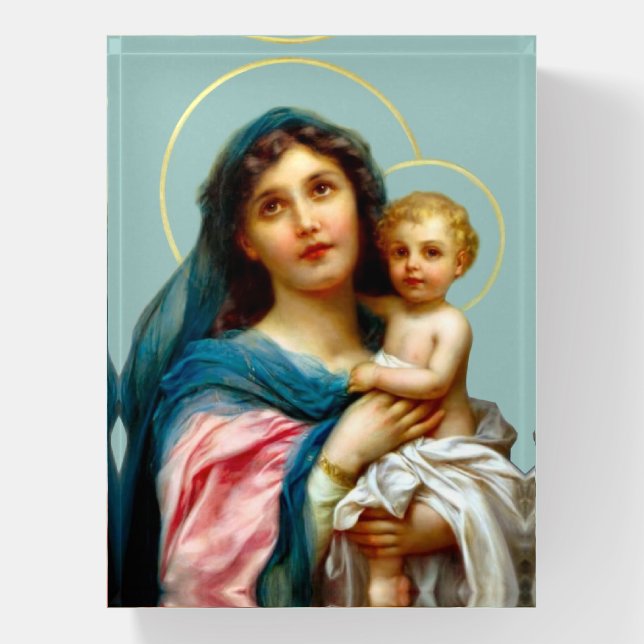 Madonna and Child Paperweight (Vertical)