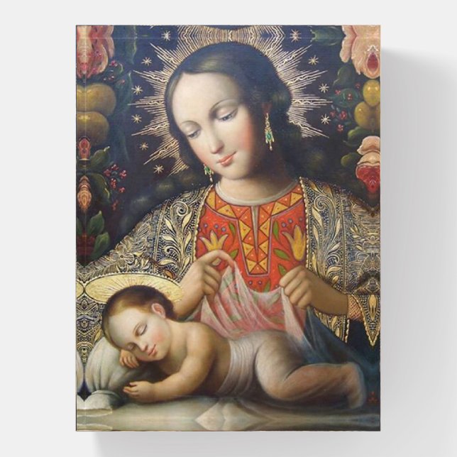 Madonna and Child Paperweight (Vertical)