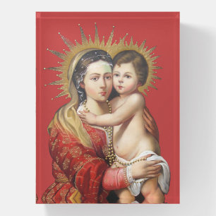 Madonna and Child Paperweight