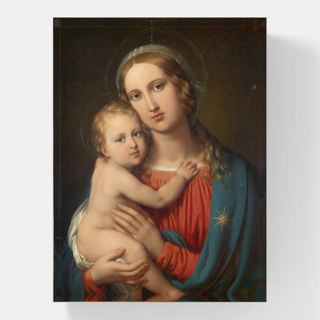 Madonna And Child Paperweight (Vertical)