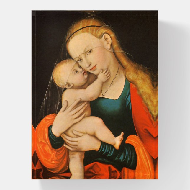 Madonna and Child Paperweight (Vertical)