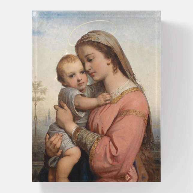 Madonna And Child Paperweight (Vertical)