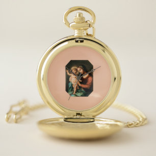 Madonna And Child Pocket Watch