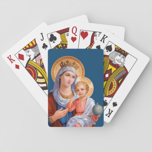 Madonna and Child Poker Cards