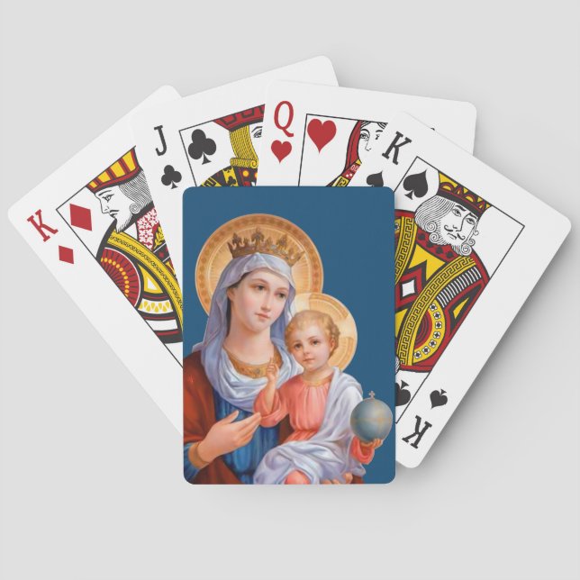 Madonna and Child Poker Cards (Back)