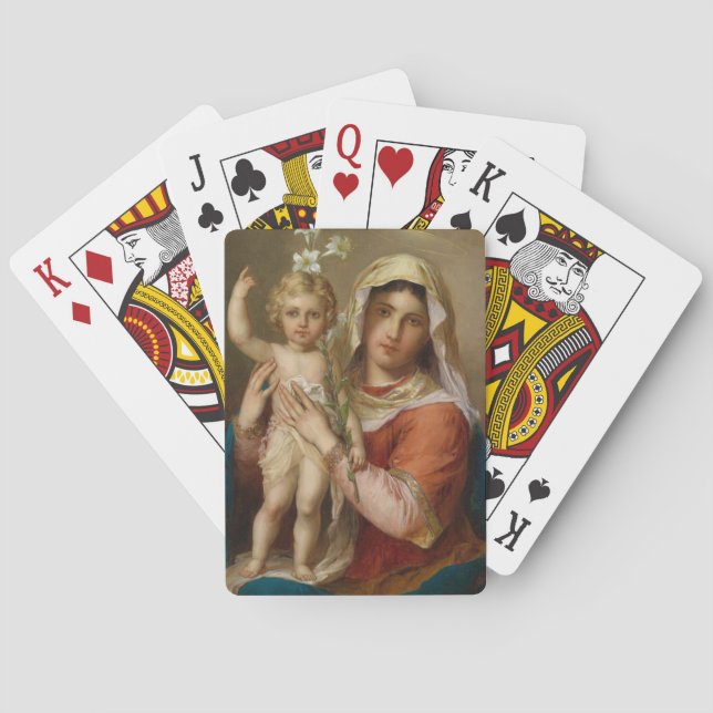 Madonna and Child Poker Cards (Back)