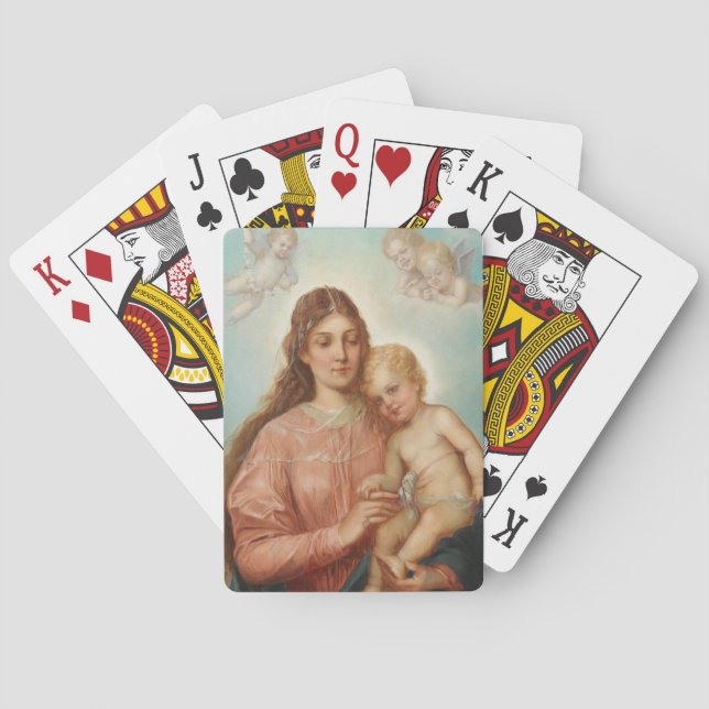 Madonna and Child Poker Cards (Back)