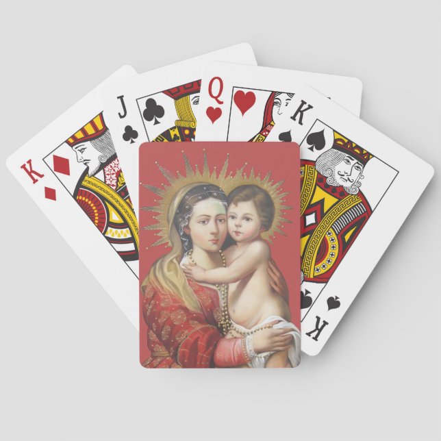 Madonna and Child Poker Cards (Back)