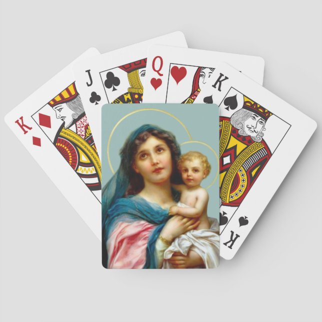 Madonna and Child Poker Cards (Back)