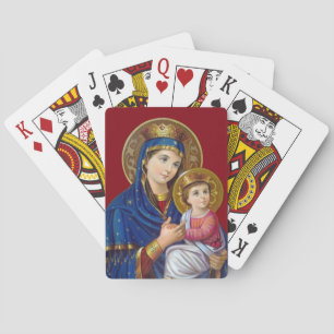 Madonna and Child Poker Cards