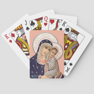 Madonna and Child Poker Cards