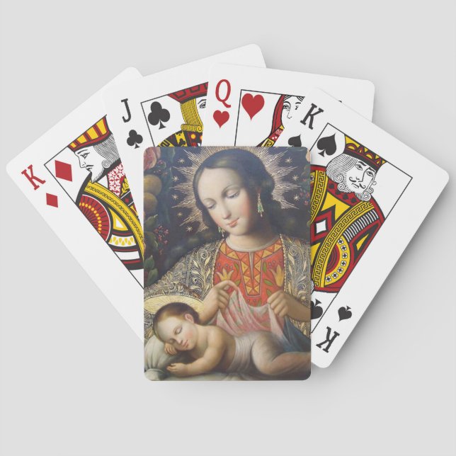 Madonna and Child Poker Cards (Back)