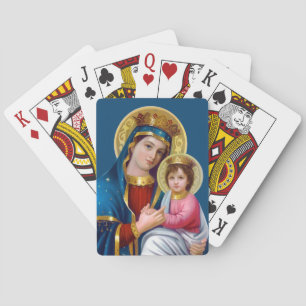 Madonna and Child Poker Cards