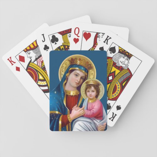 Madonna and Child Poker Cards