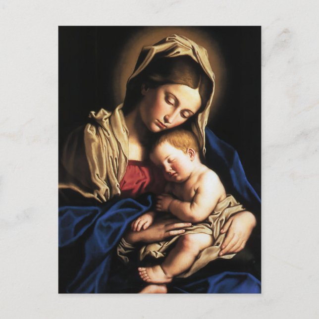 MADONNA AND CHILD POSTCARD (Front)