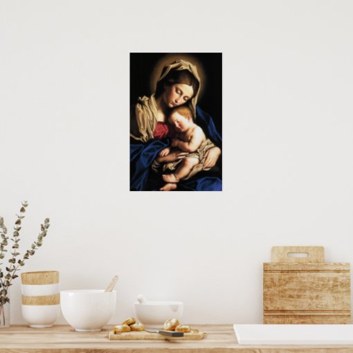 Madonna and Child poster | Zazzle