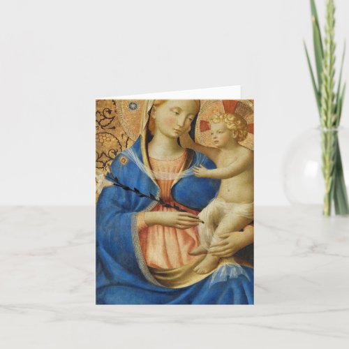 Madonna and Child Religious Christmas Card