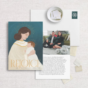 Madonna and Child Religious Christmas Card