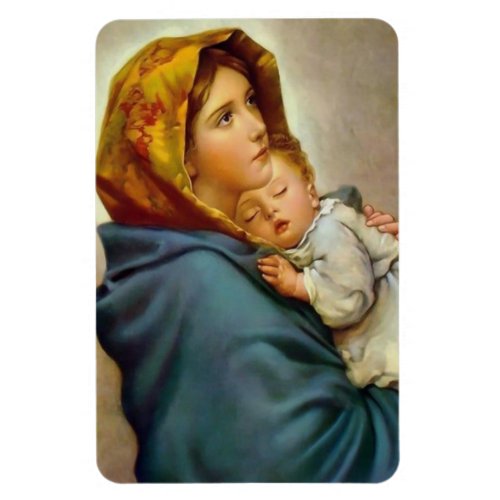 Madonna And Child Roberto Ferruzzi Magnet