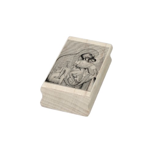 Madonna and Child Rubber Stamp