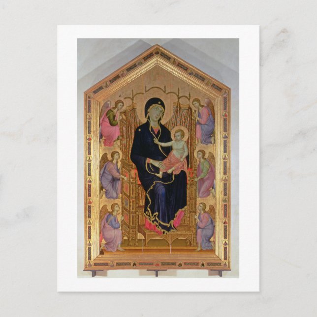 Madonna and Child (Rucellai Madonna) 1285 (tempera Postcard (Front)