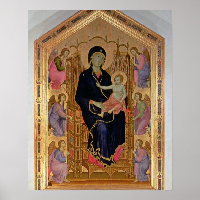 Madonna and Child (Rucellai Madonna) 1285 (tempera Poster (Front)