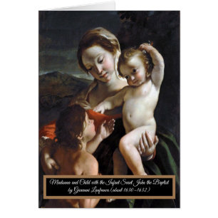 Madonna and Child Saint John Cards
