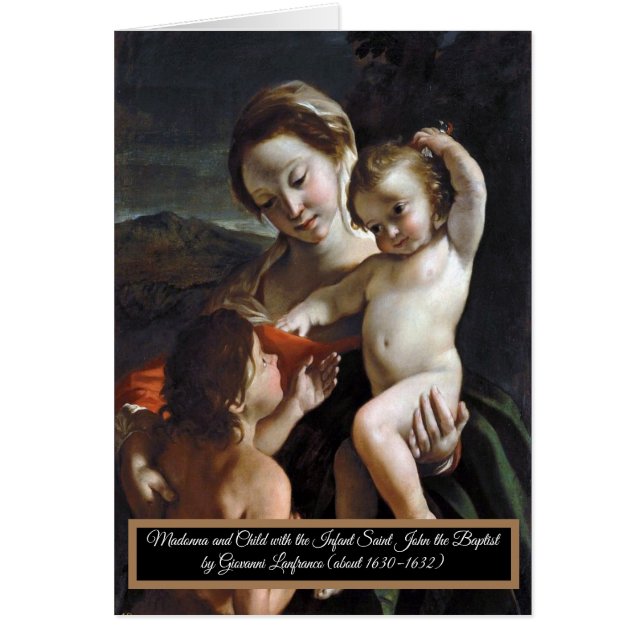 Madonna and Child Saint John Cards (Front)