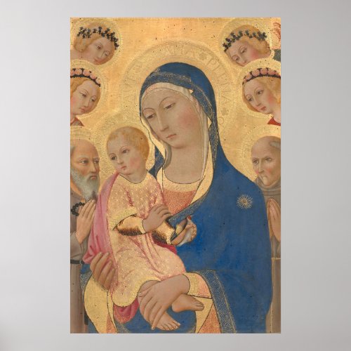 Madonna and Child _ Sano di Pietro Fine Art Poster