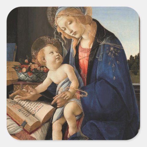 Madonna and Child Square Sticker