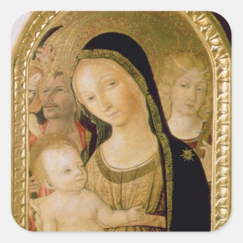 Madonna and Child Square Sticker