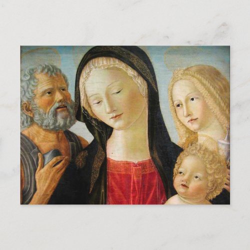Madonna and Child St Jerome and Mary Magdalene Postcard