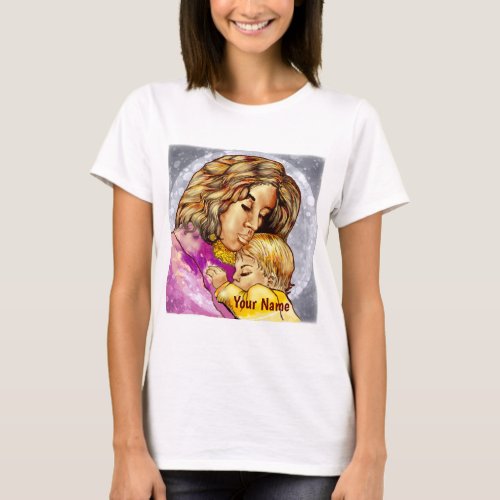 Madonna and Child T_shirt