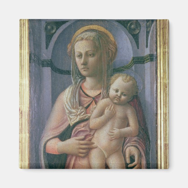 Madonna and Child (tempera on panel) Magnet (Front)
