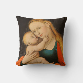 Madonna and Child Throw Pillow