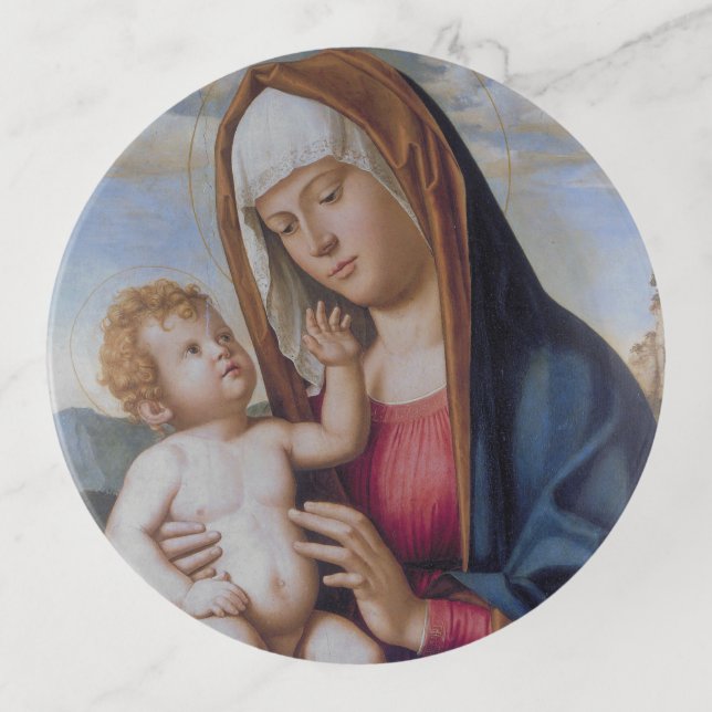 Madonna and Child Trinket Tray (Front)
