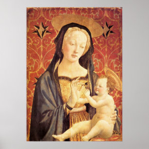 Madonna and Child - Veneziano - c1432 Poster